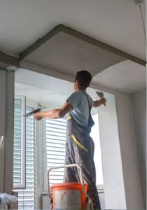 platering job on white walls at townsville handyman